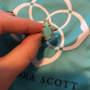 Kendra Scott turquoise arrowhead ring size 6